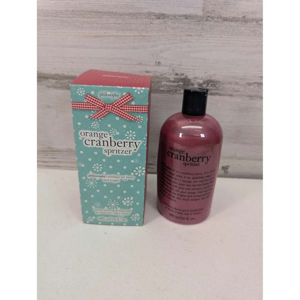 Philosophy Orange Cranberry Spritzer Shower Gel 16 Fl Oz Pink Women Body & Hair